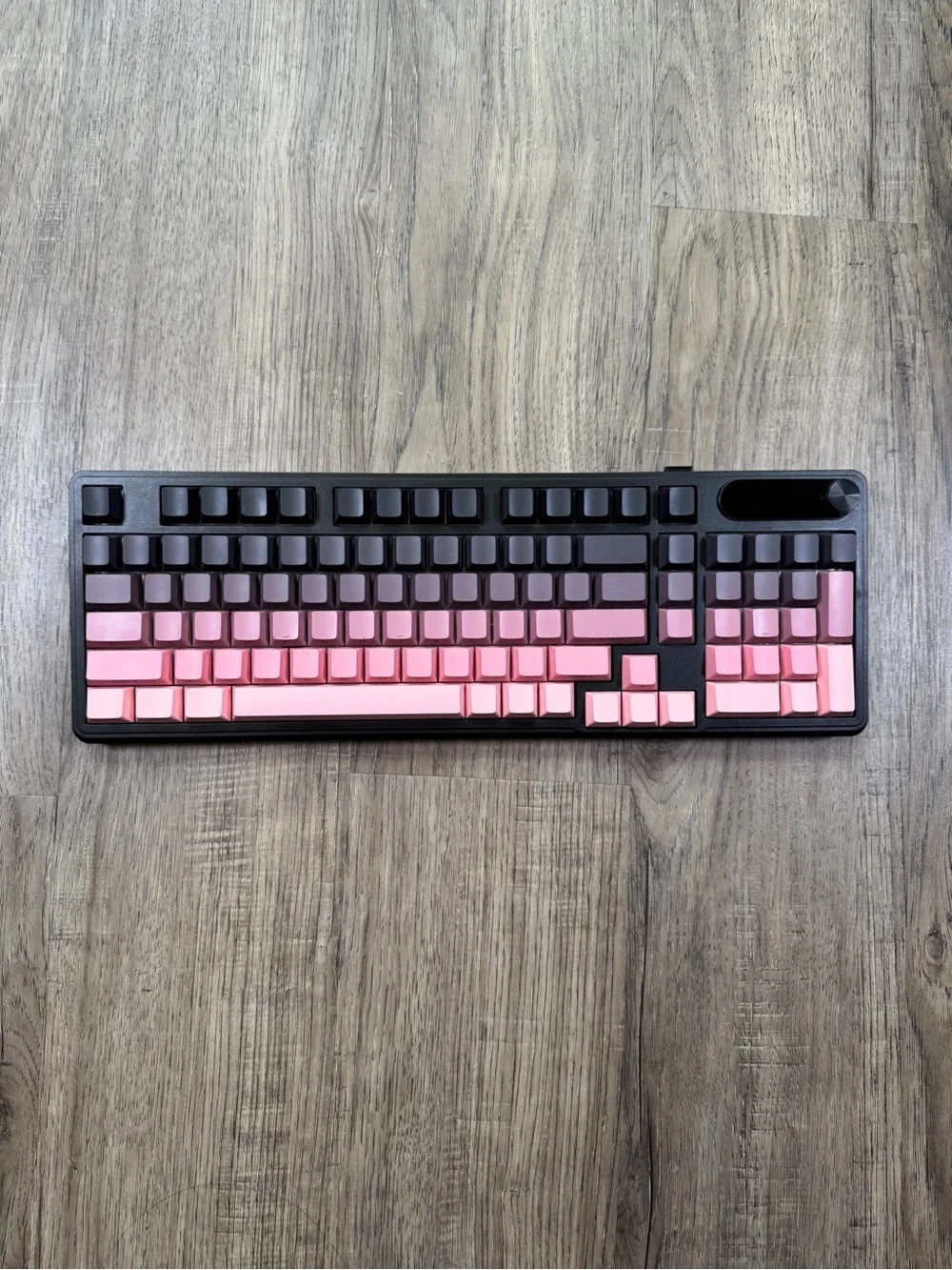 BlueFinger Wireless Gaming Keyboard 98 Key RGB Tri-Mode w/ Knob & Screen